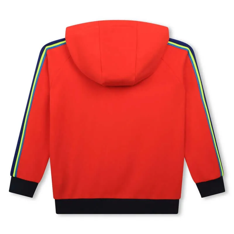 Jungen Rote Kapuzenpullover