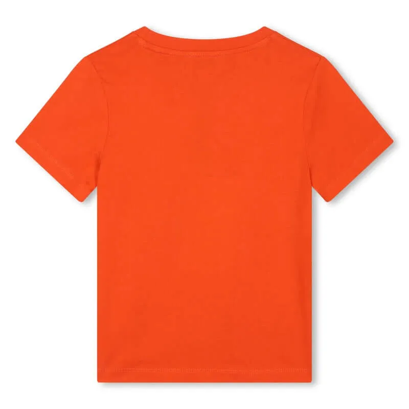 Jungen Rot 'KENZO CLUB D1' Kurzarm T-Shirt