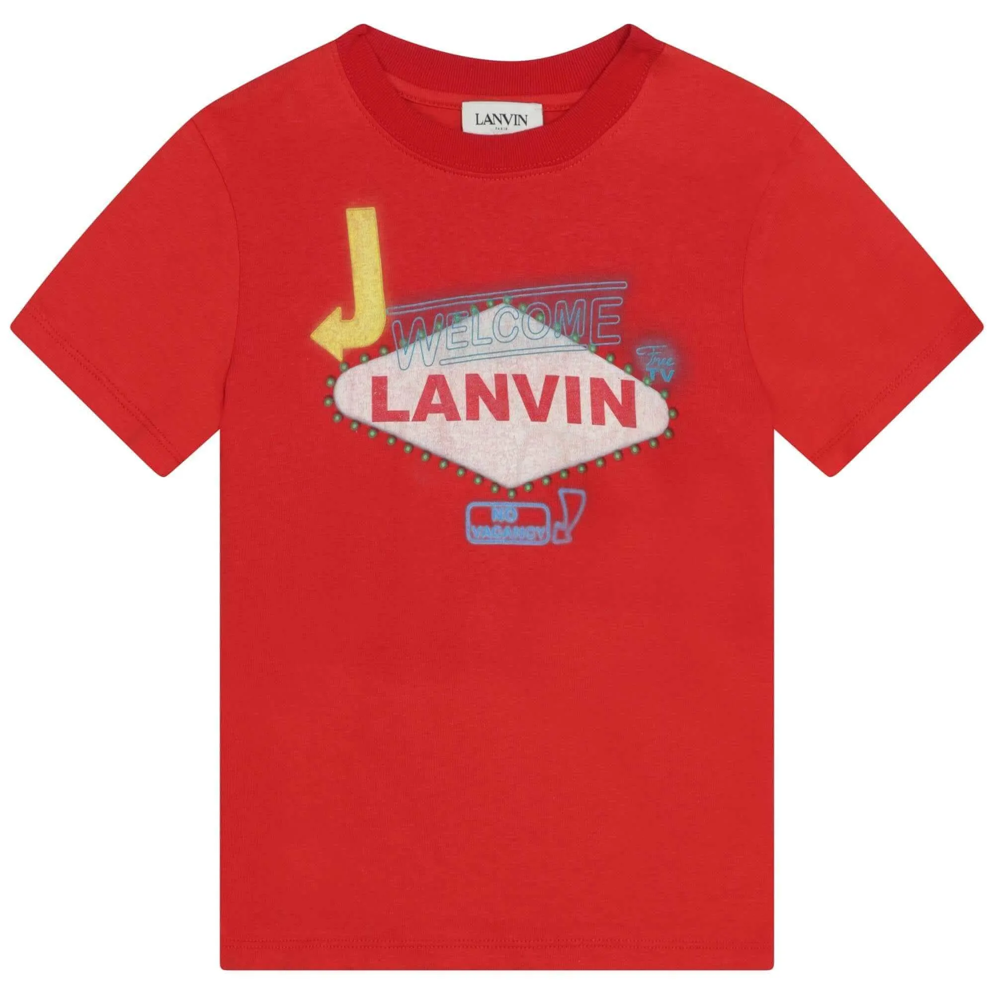 Jungen Rot Las Vegas T-Shirt