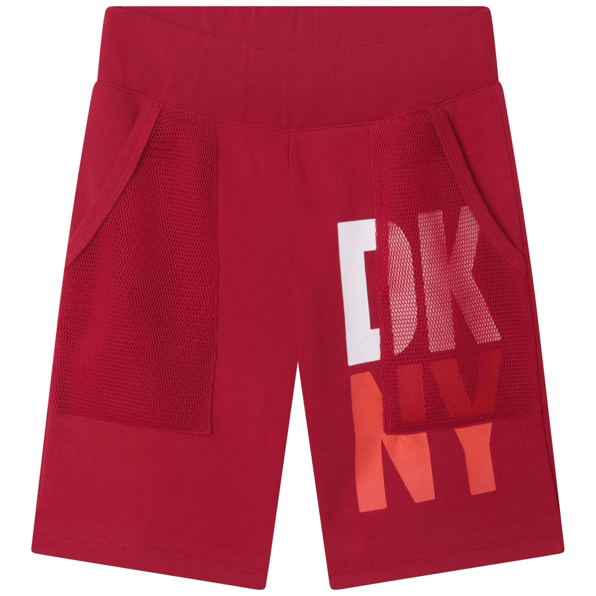 Jungen Rote Logo-Bedruckte Shorts