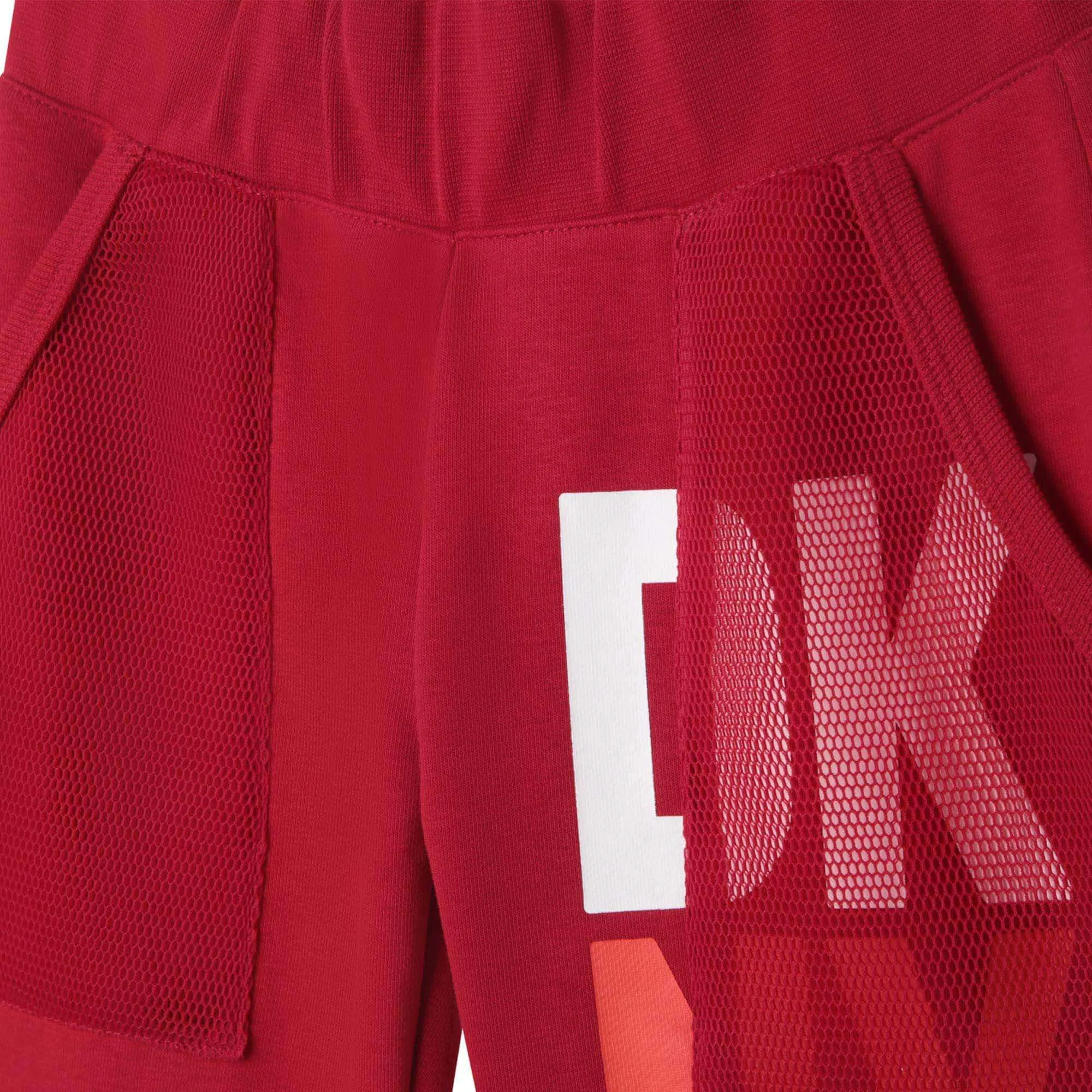 Jungen Rote Logo-Bedruckte Shorts