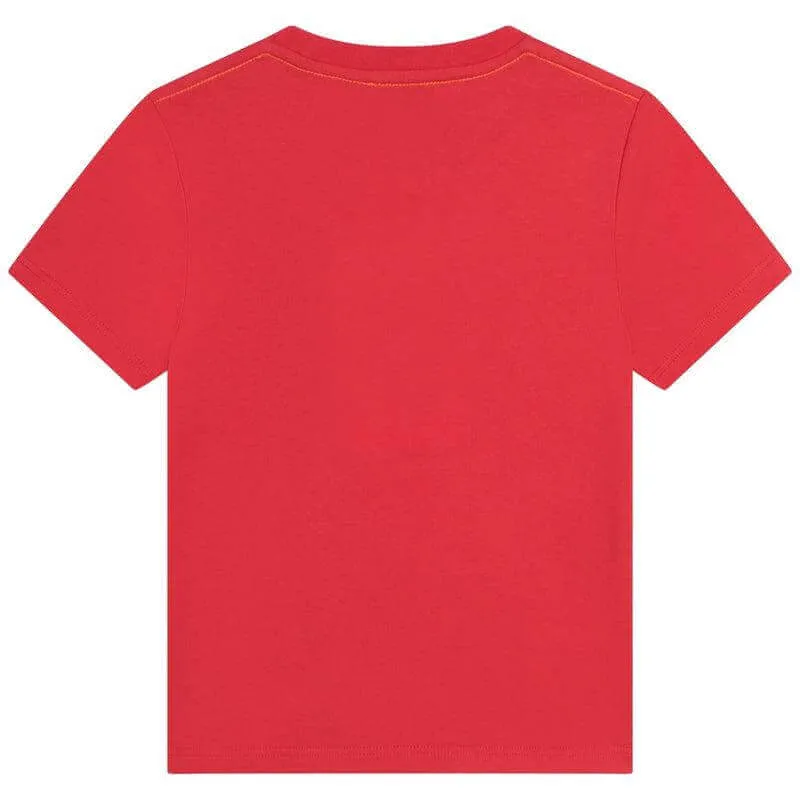 Jungen Rotes Logo T-Shirt