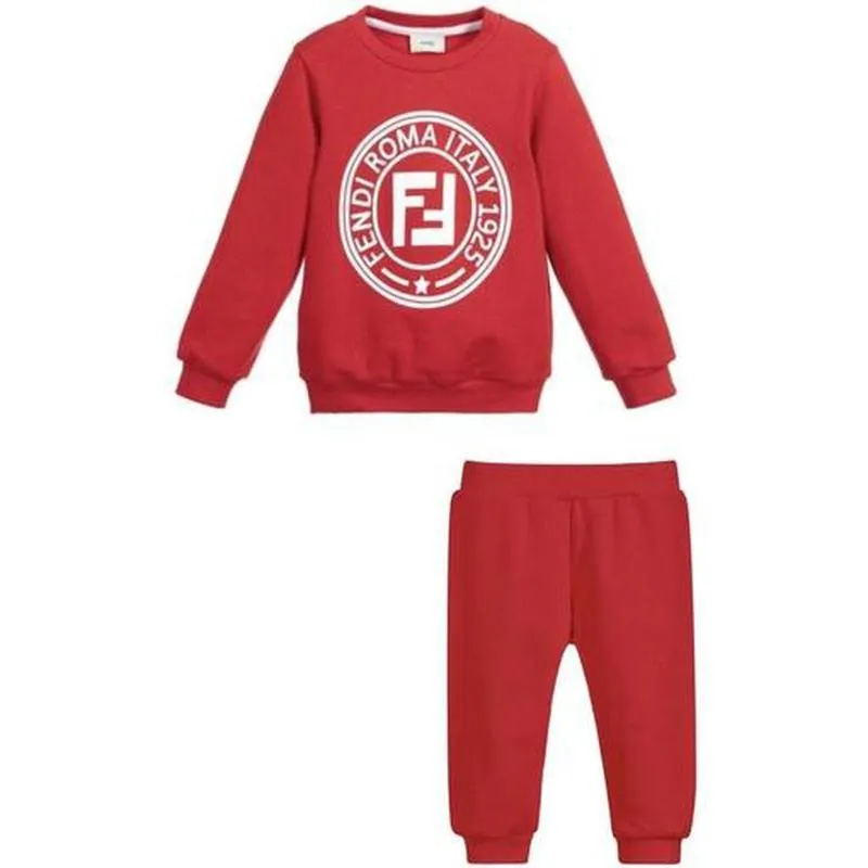 Jungen Rot Logo Trainingsanzug