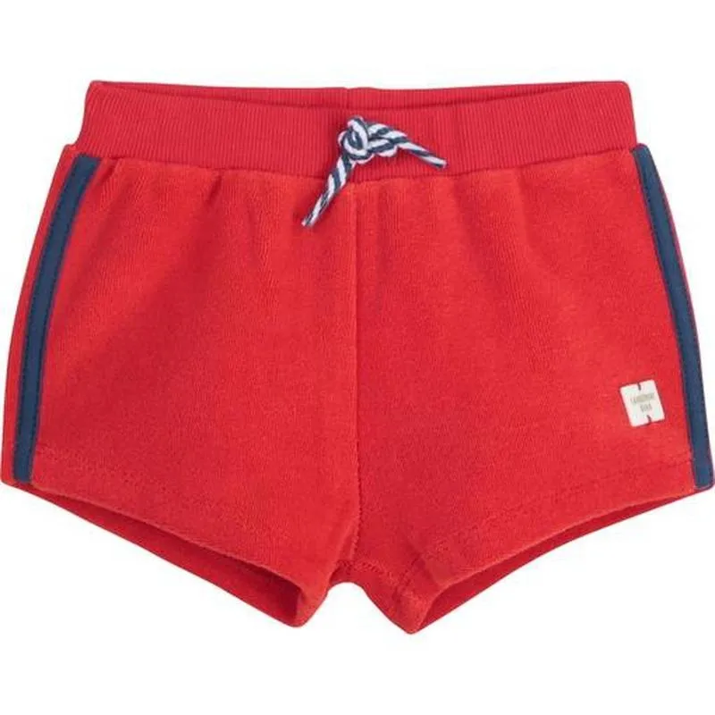 Rote Jungen-Shorts