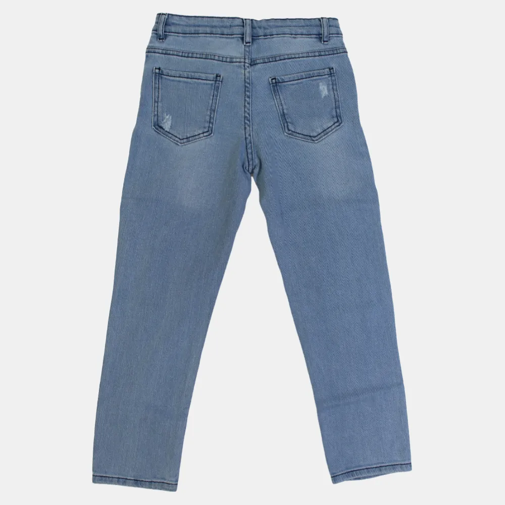 Jungen Ripped Jeans – Hellwasch-Denim