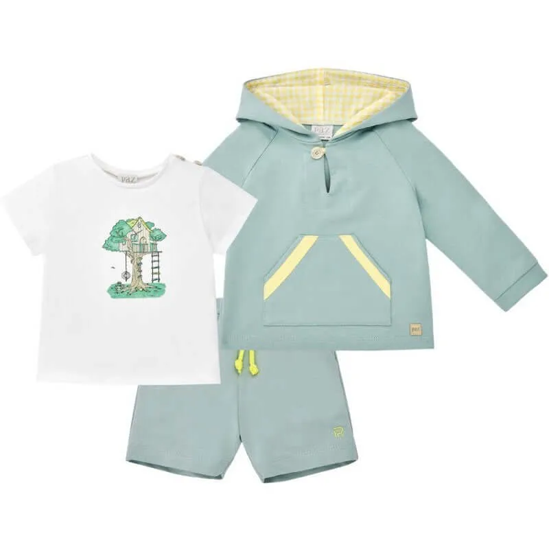 Jungen Sage 3-teiliges Kurzarm-Set