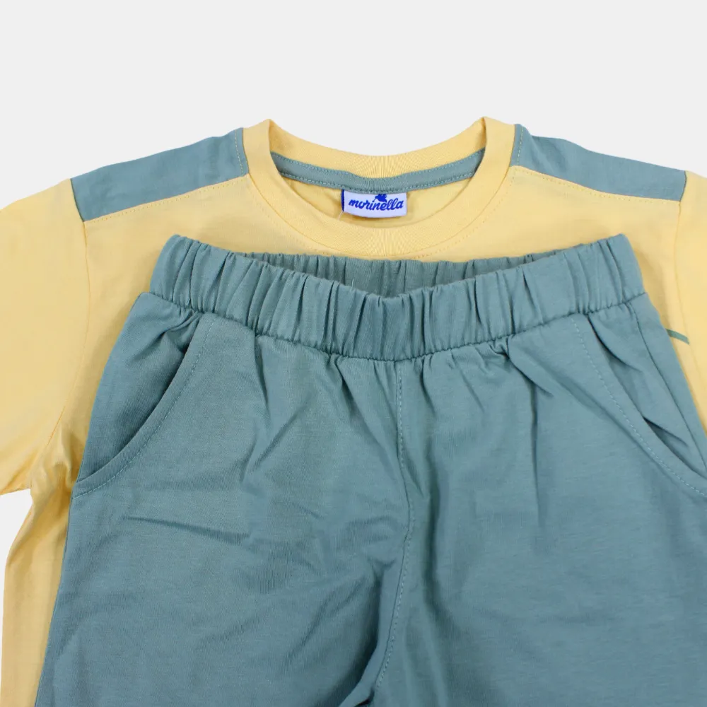 Jungen Kurzarm-Pyjama-Set aus Baumwolle - Surf-Print