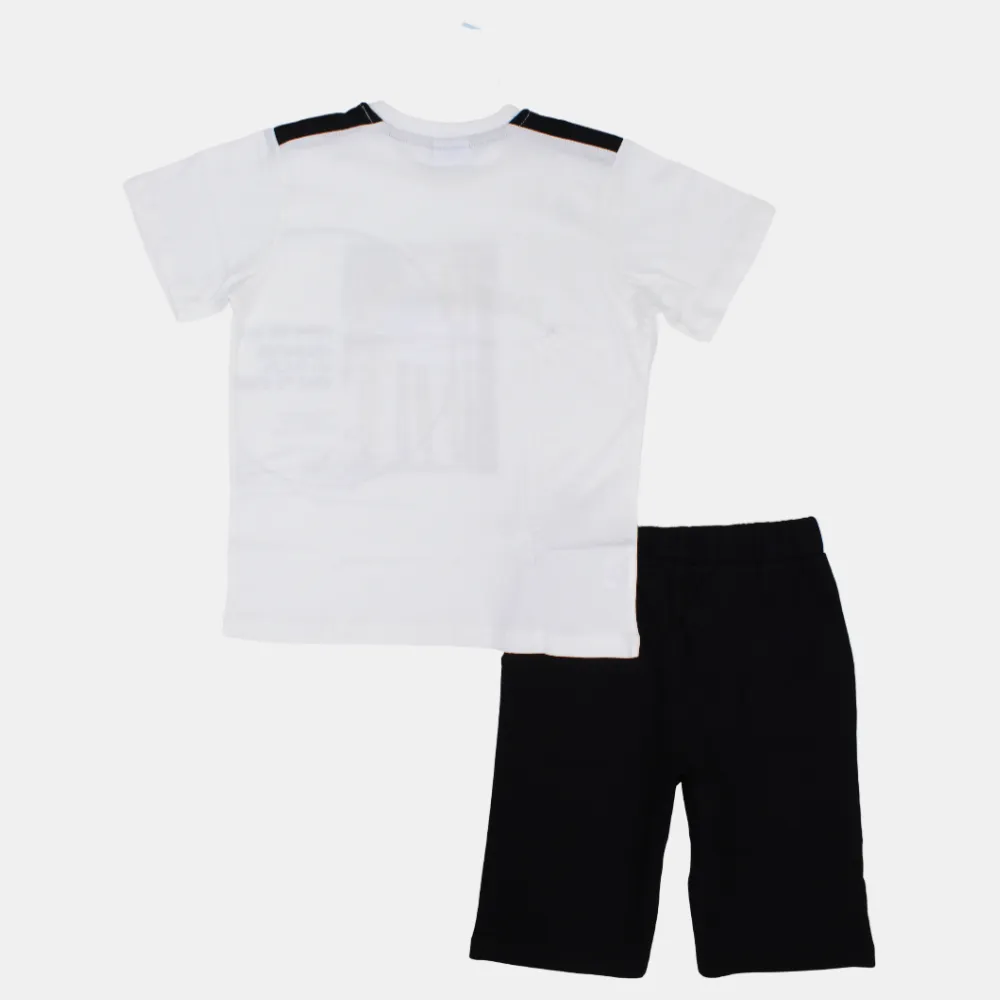 Jungen Kurzarm-Pyjama-Set aus Baumwolle - Surf-Print