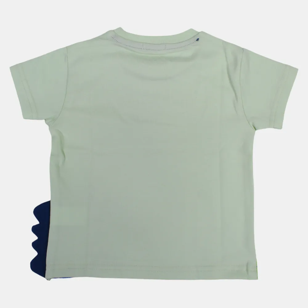 Jungen Kurzarm-T-Shirt aus Baumwolle mit Happy-Croco-Print