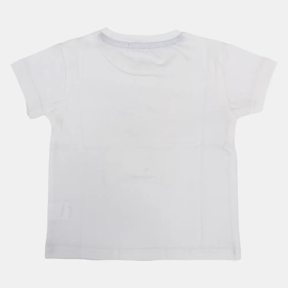Jungen Kurzarm-T-Shirt aus Baumwolle mit Safari-Tierdruck