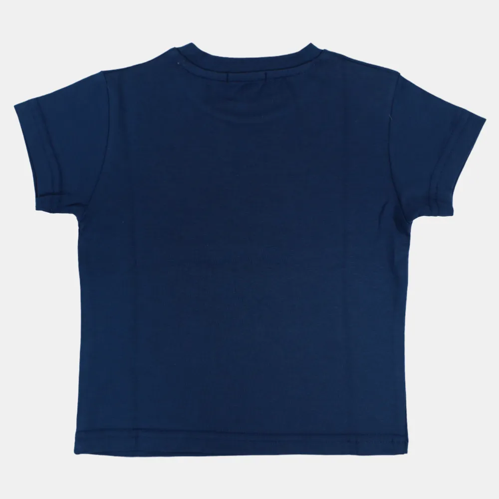 Jungen Kurzarm-T-Shirt aus Baumwolle mit Surfing-Krokodil-Print