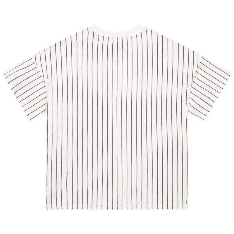 Jungen Gestreiftes Blumen T-Shirt