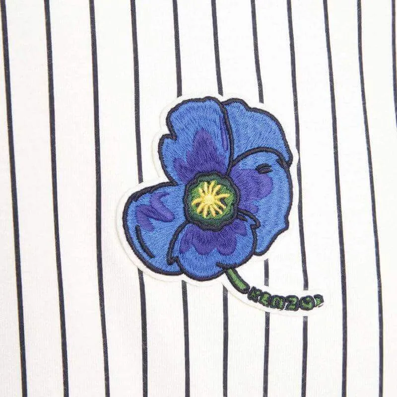Jungen Gestreiftes Blumen T-Shirt