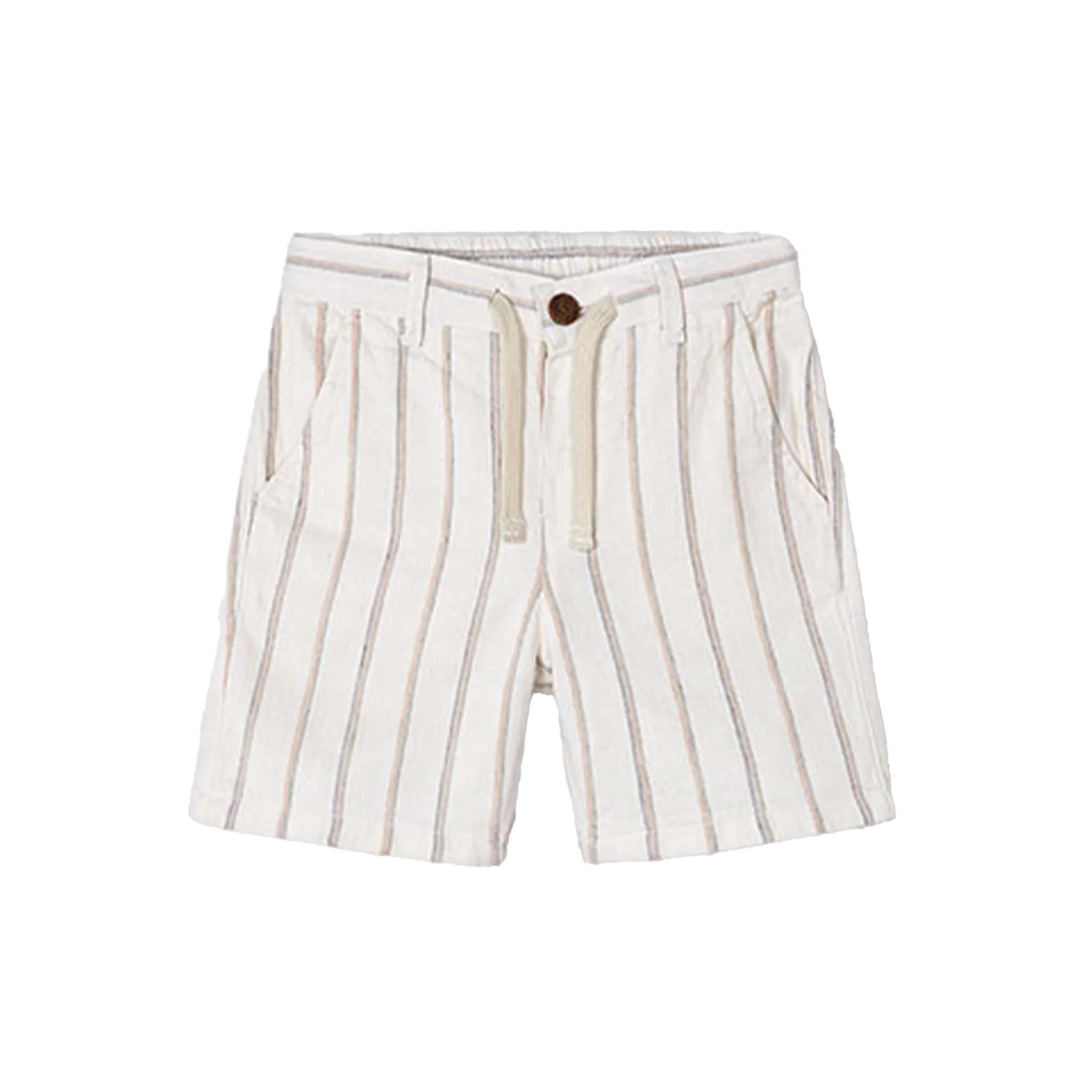 Gestreifte Leinen-Shorts für Jungen