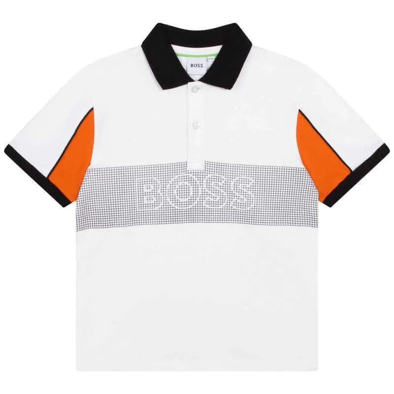 Jungen Gestreifter Polo-Shorts-Set