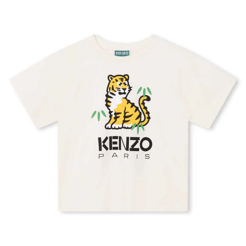 Jungen Tiger 'TOKYO PARIS' Kurzarm T-Shirt