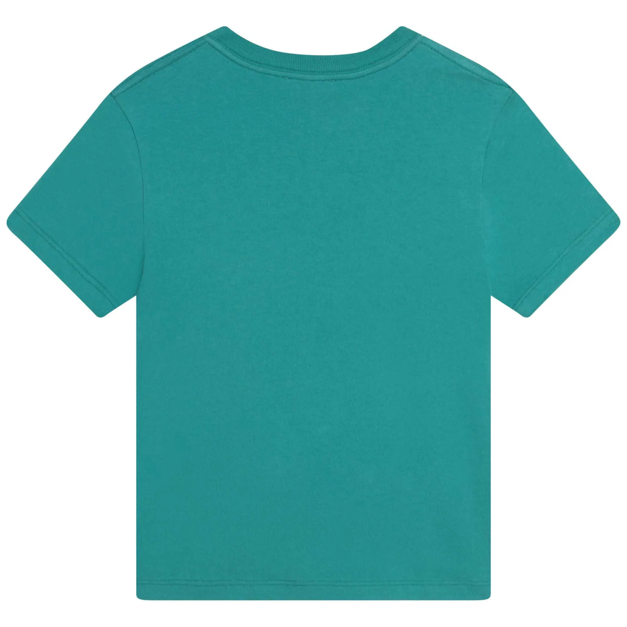 Jungen T-Shirt mit türkisfarbenem Logo