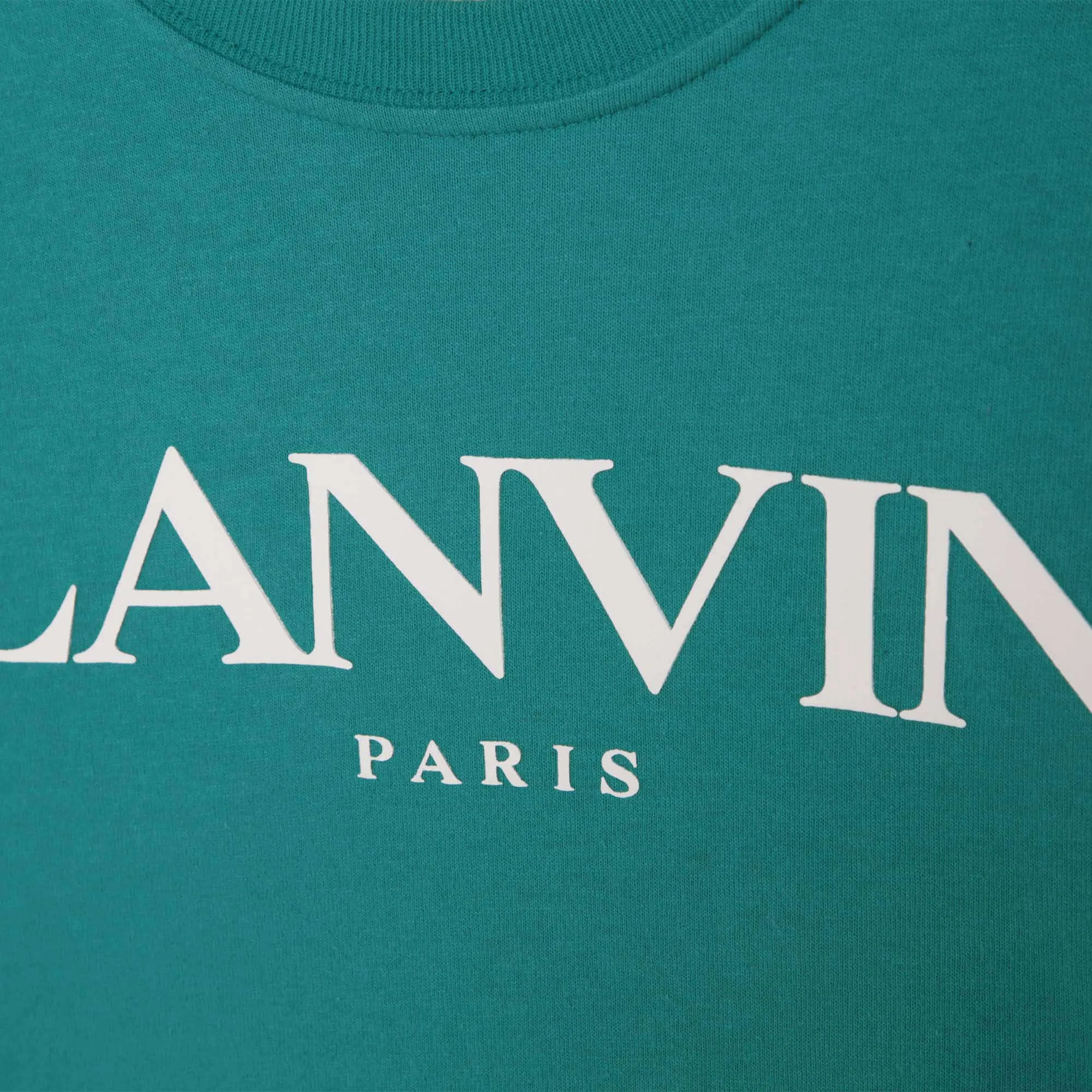 Jungen T-Shirt mit türkisfarbenem Logo