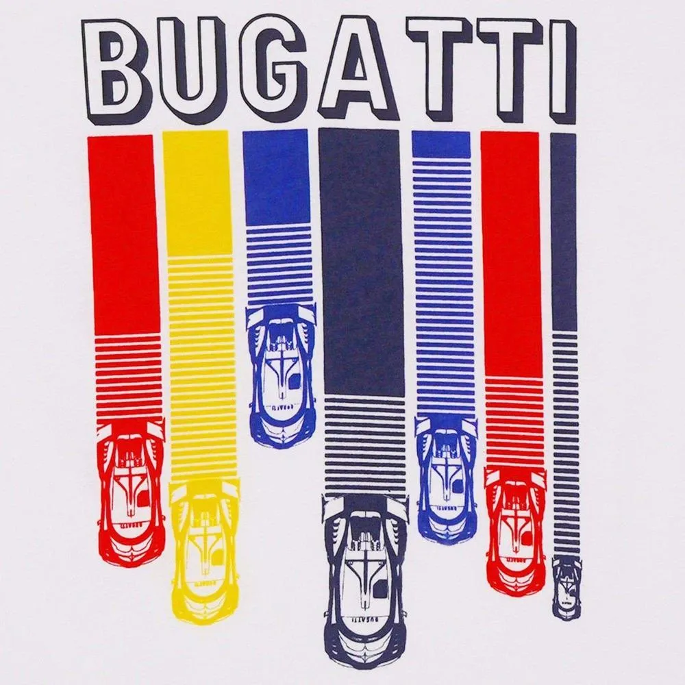 Jungen Weißes 'Autorennen' T-Shirt