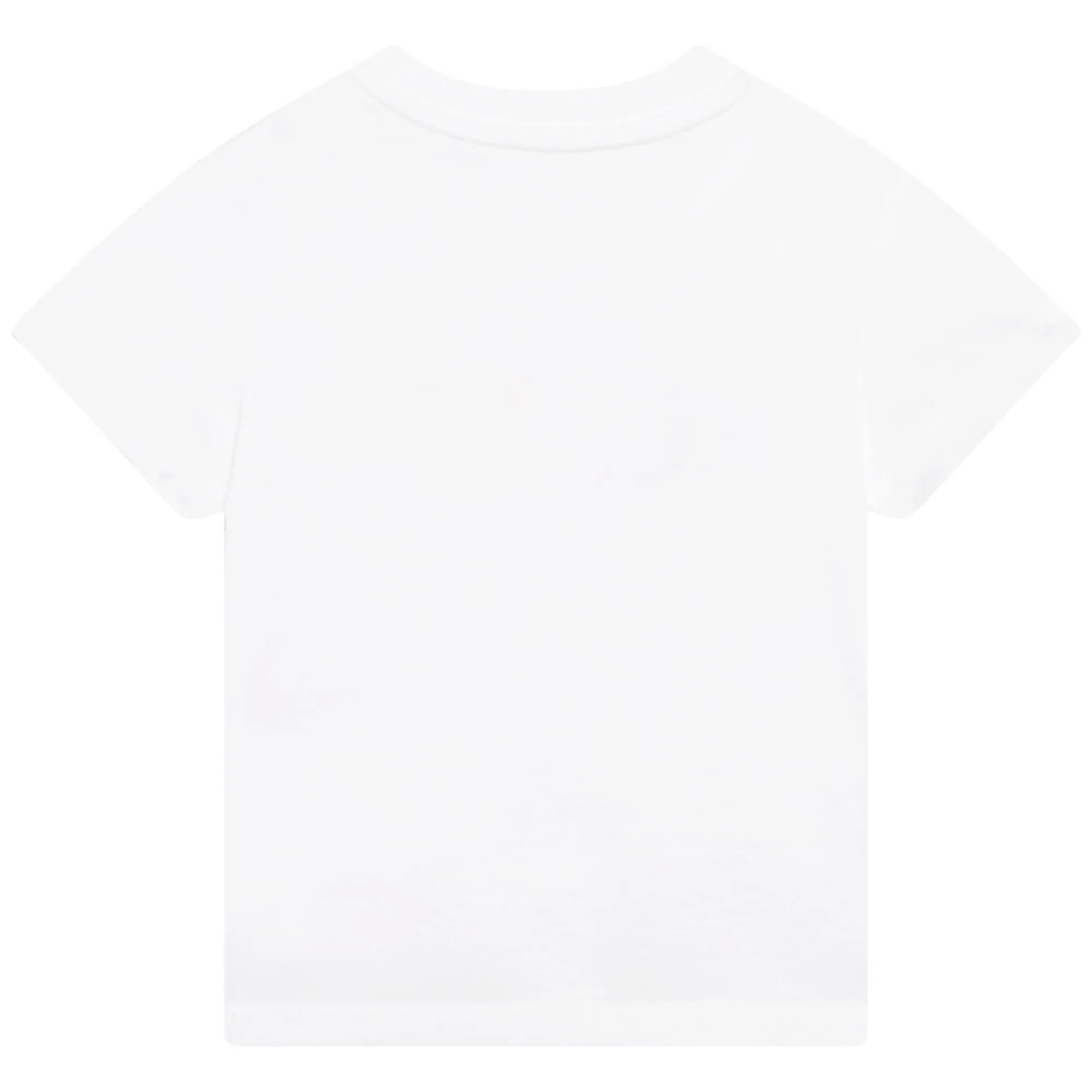 Jungen Weißes Baumwoll-Logo T-Shirt