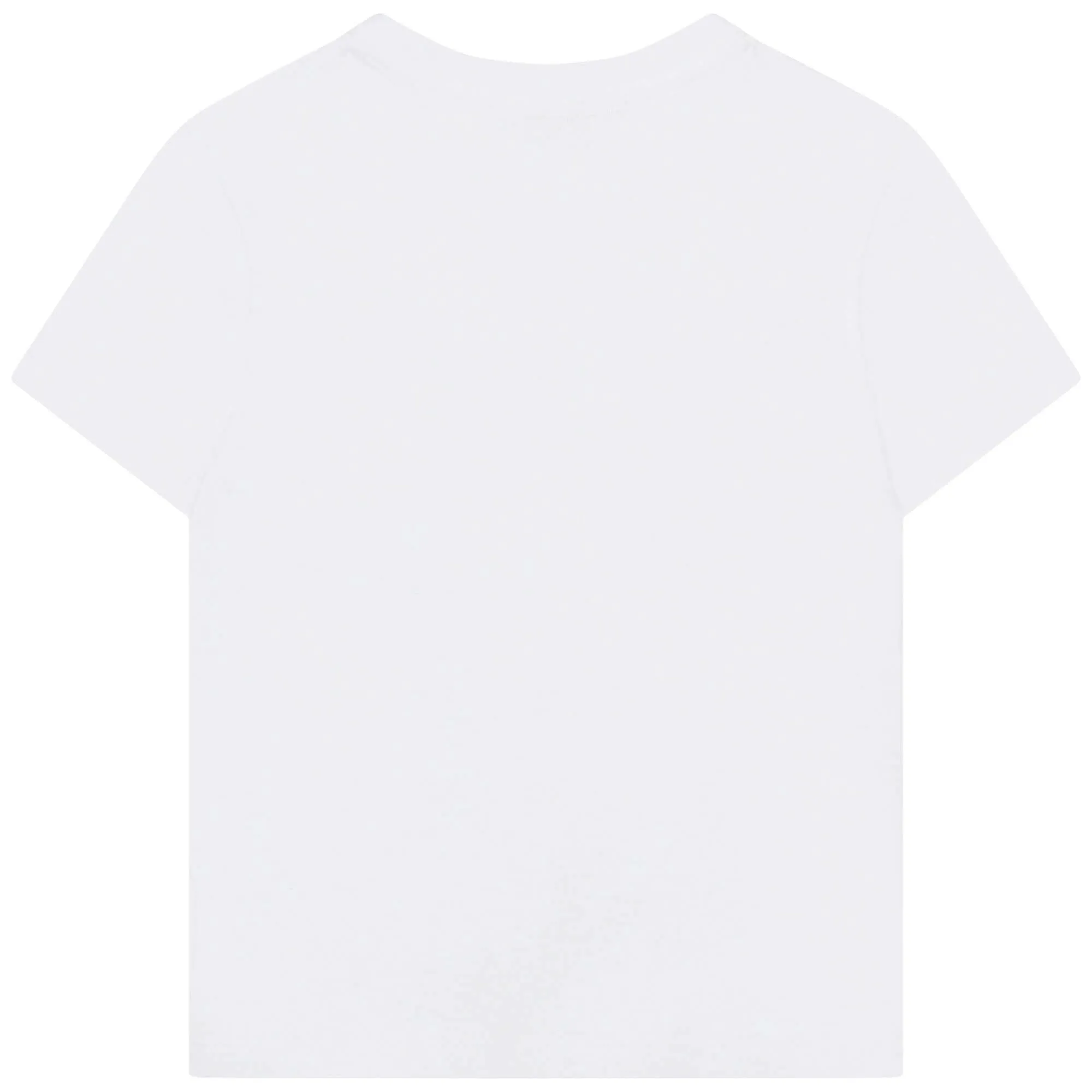 Jungen Weißes T-Shirt mit gebogenem Logo