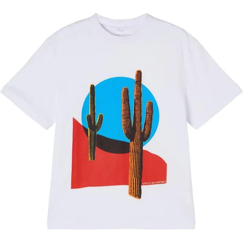 Jungen Weißes Wüsten-T-Shirt