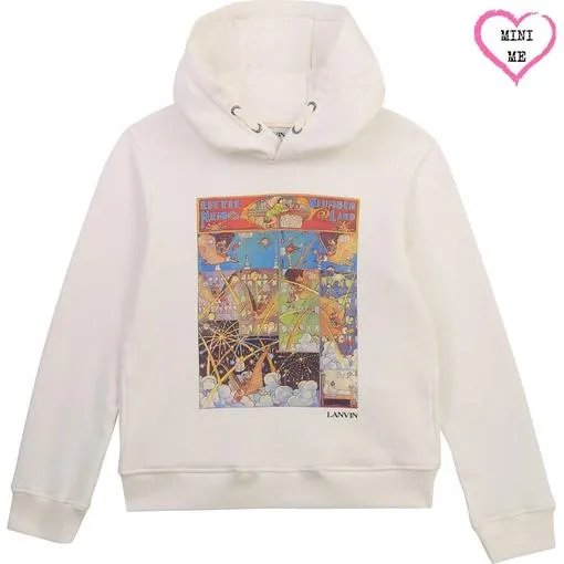 Jungen Weiße Kapuzenpullover