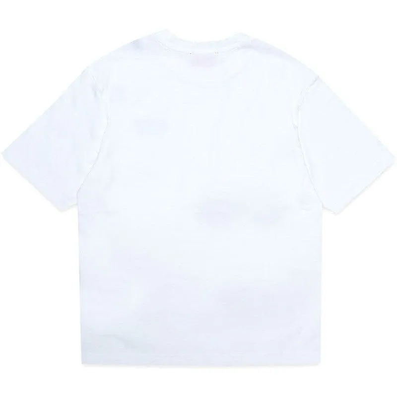 Jungen Weißes Icon Logo T-Shirt