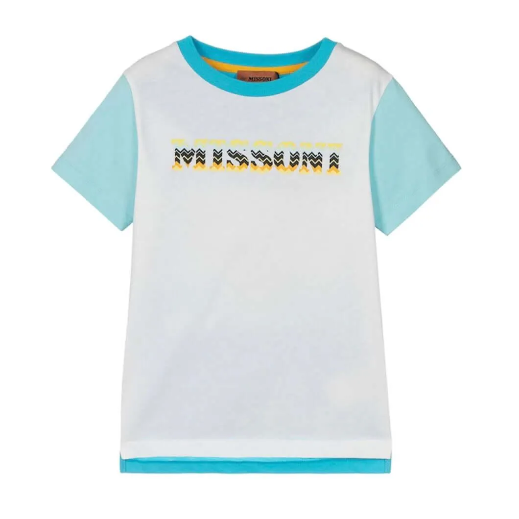 Jungen Weißes Logo T-Shirt