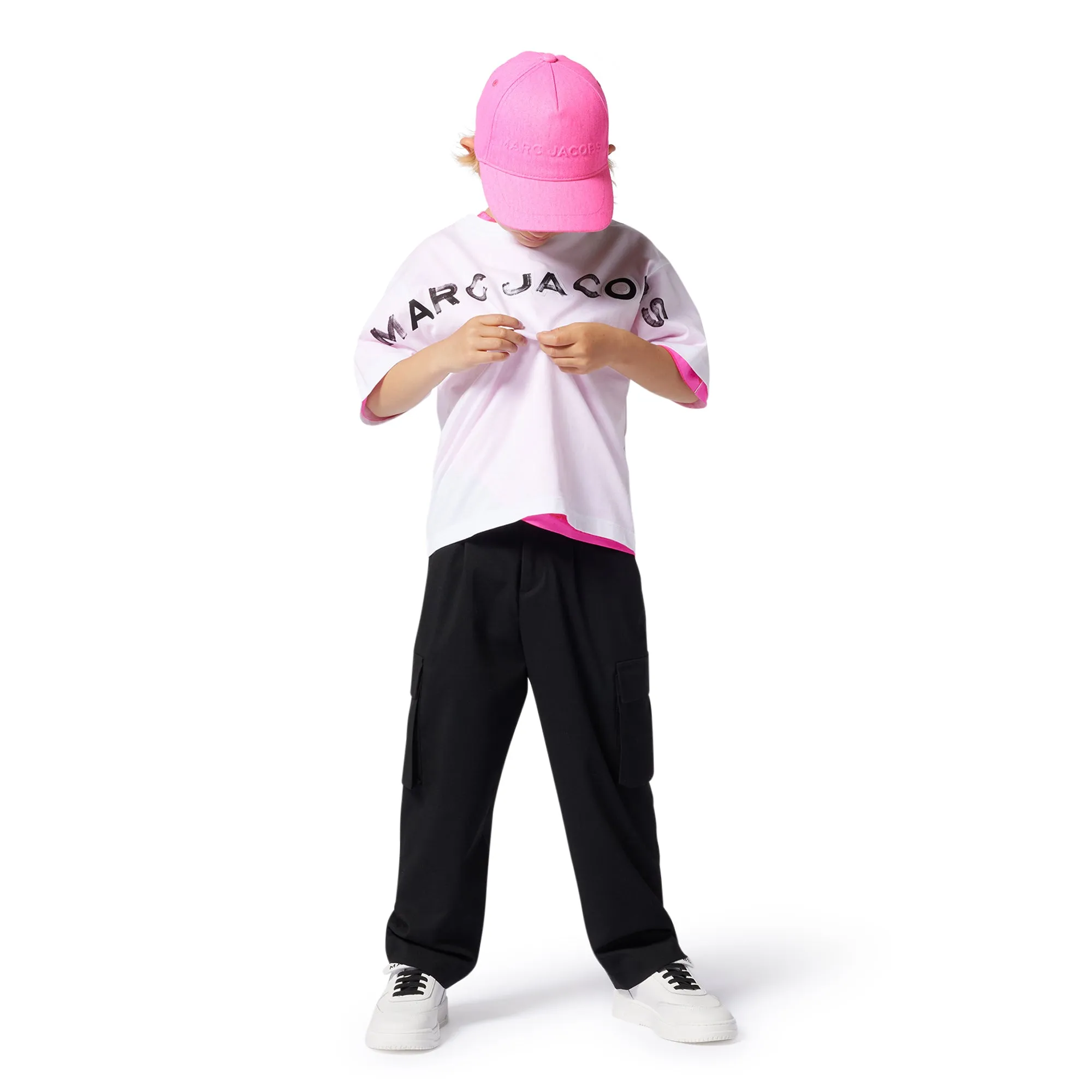 Jungen Weißes Logo T-Shirt