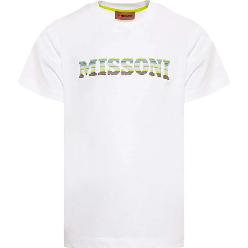 Jungen Weißes Logo T-Shirt