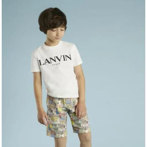 Jungen Weißes Logo T-Shirt