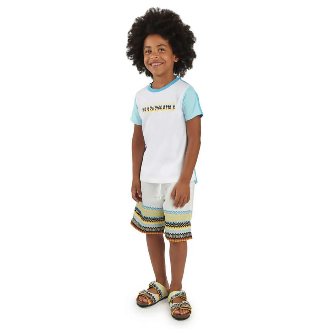 Jungen Weißes Logo T-Shirt