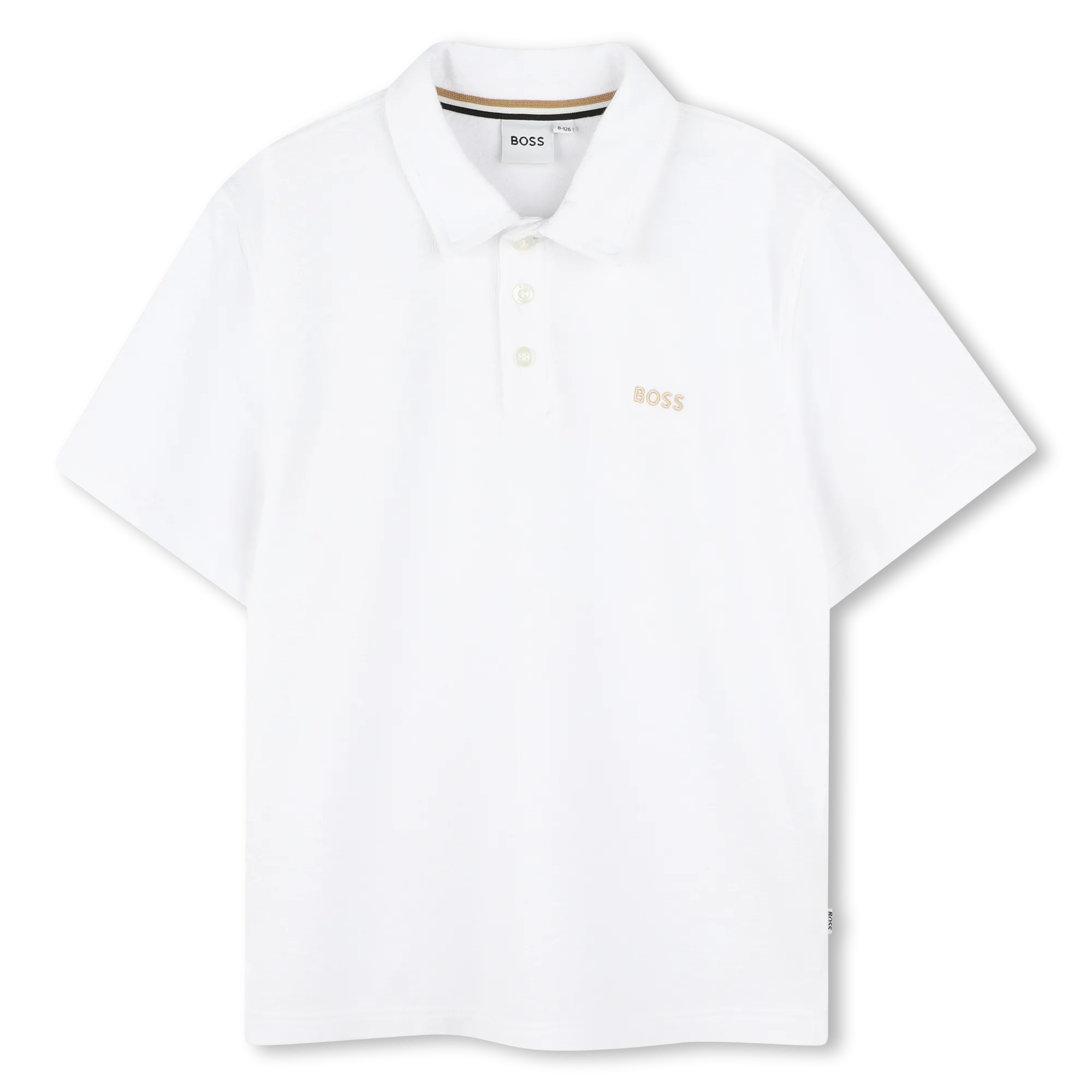Jungen Weiß Kurzarm Polo