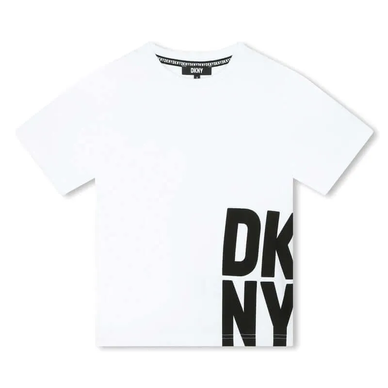 Jungen Weißes Kurzarm T-Shirt