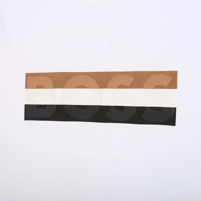 Jungen Weißes Kurzarm T-Shirt