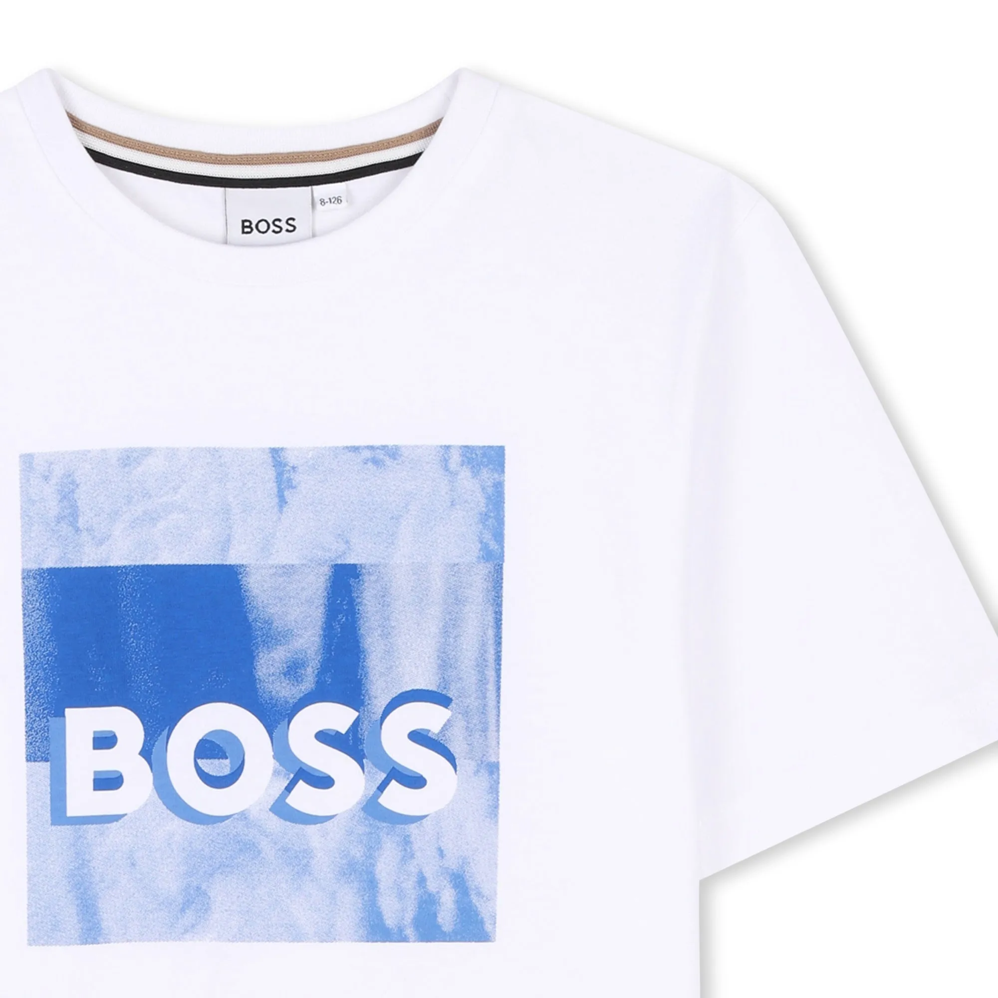 Jungen Weißes Kurzarm T-Shirt