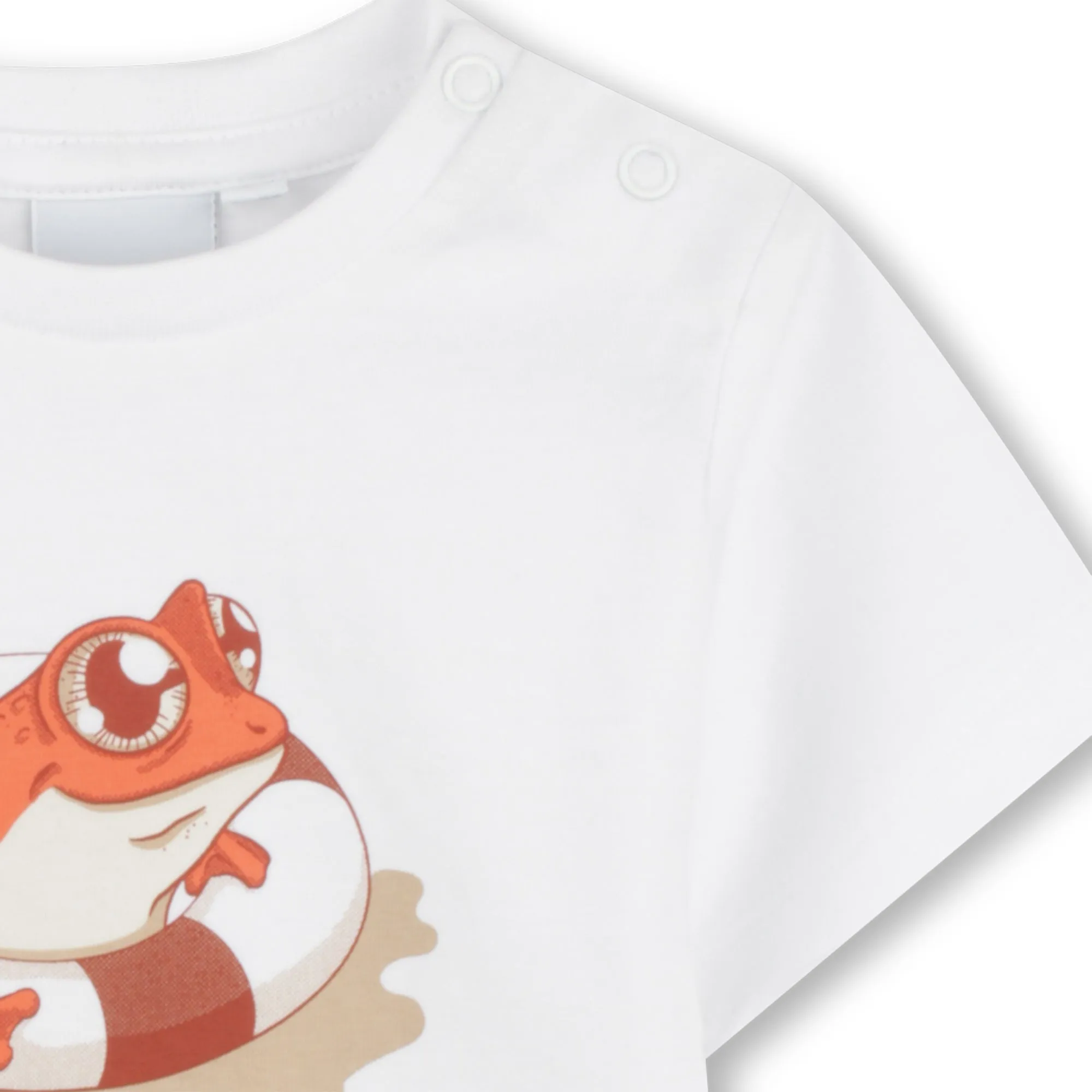 Jungen Weißes Kurzarm T-Shirt
