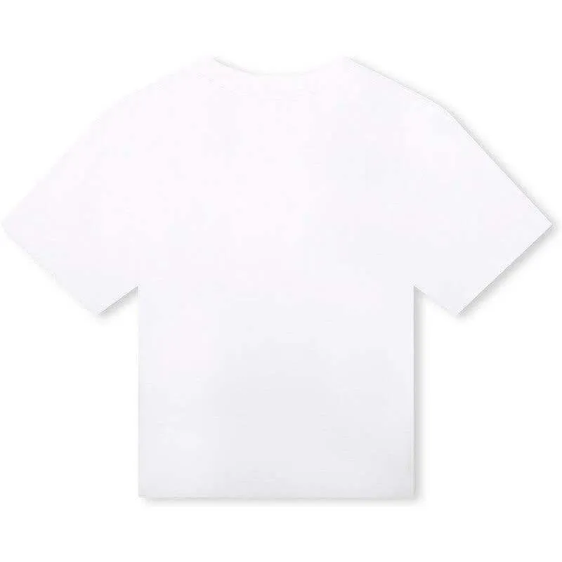 Jungen Weißes Kurzarm T-Shirt
