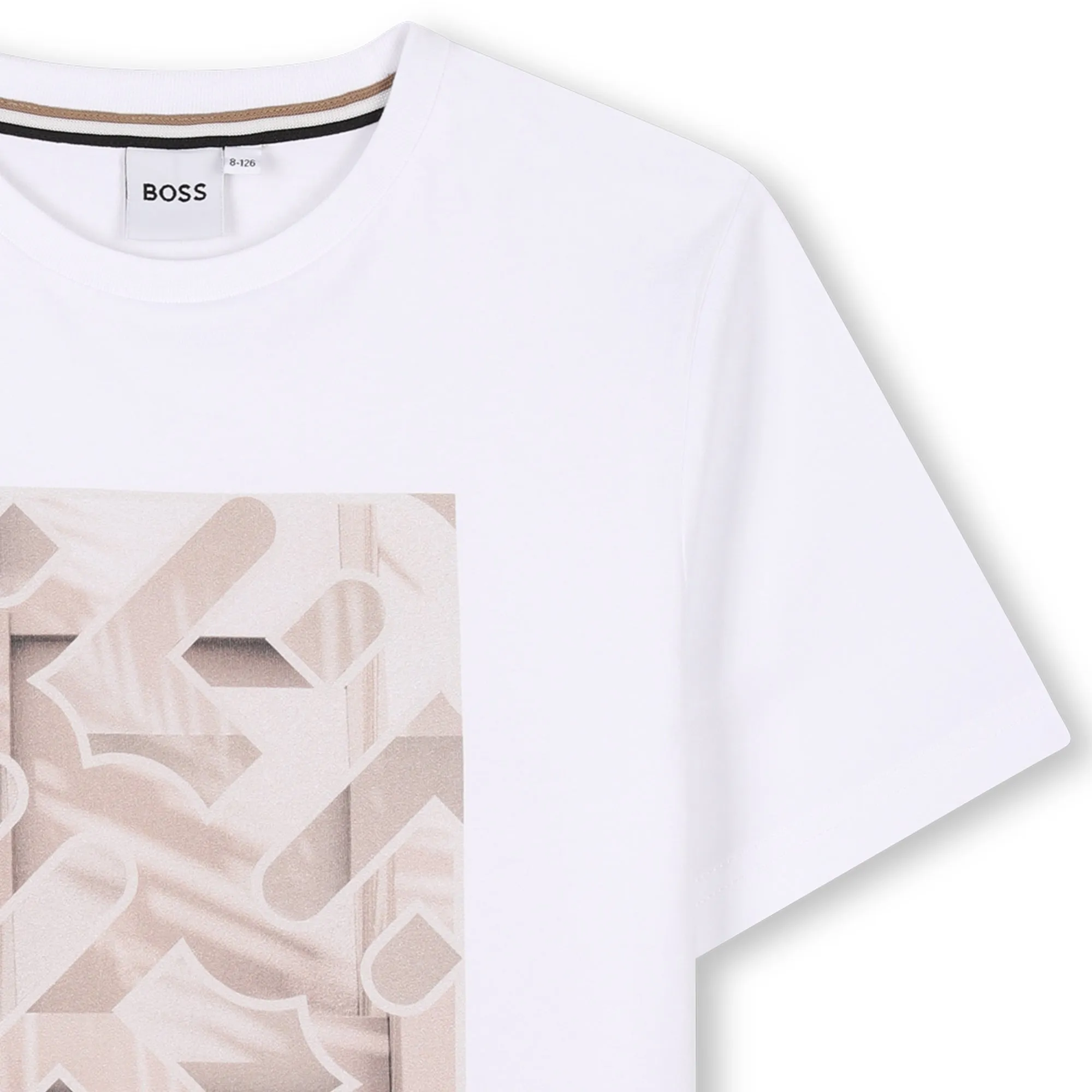 Jungen Weißes Kurzarm T-Shirt