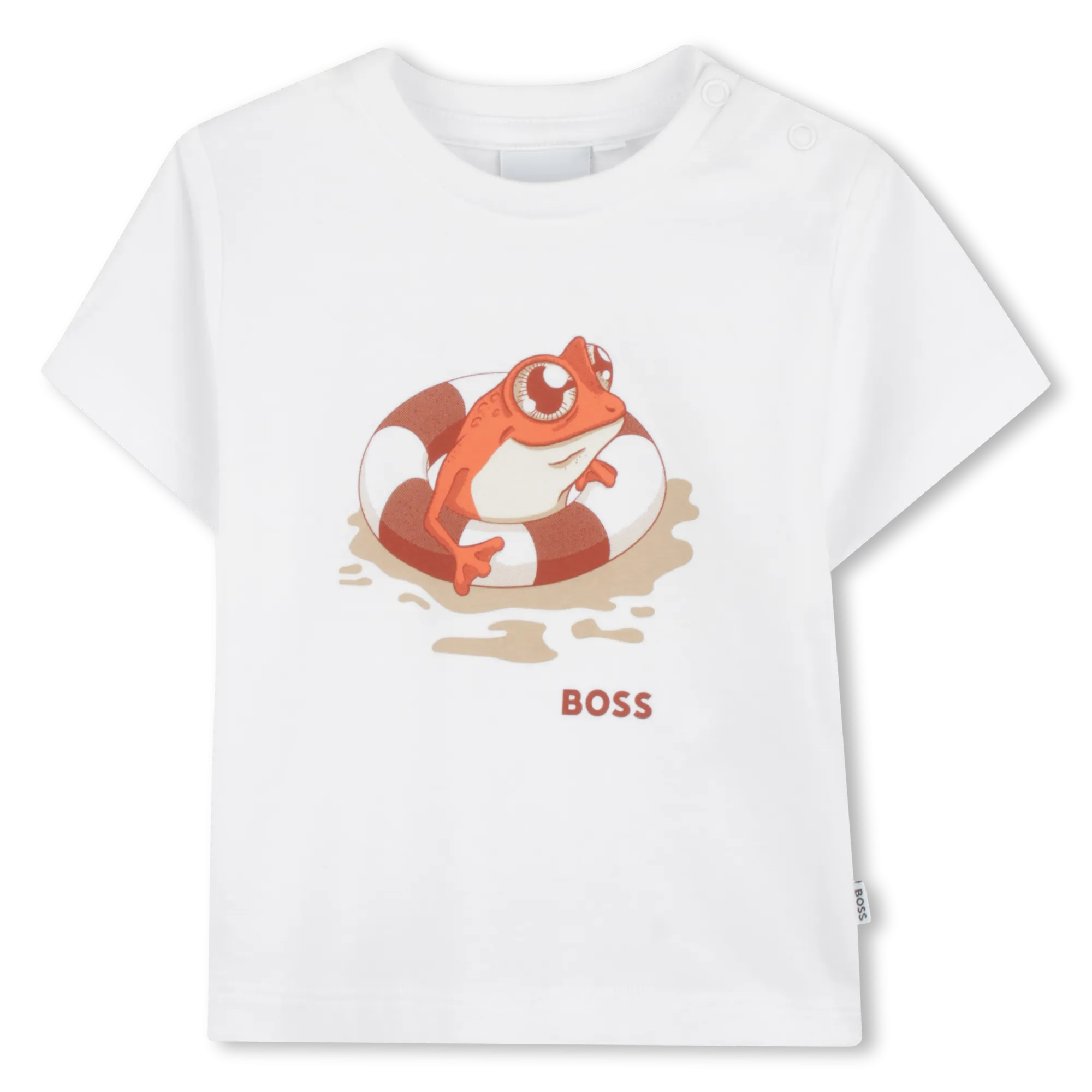 Jungen Weißes Kurzarm T-Shirt