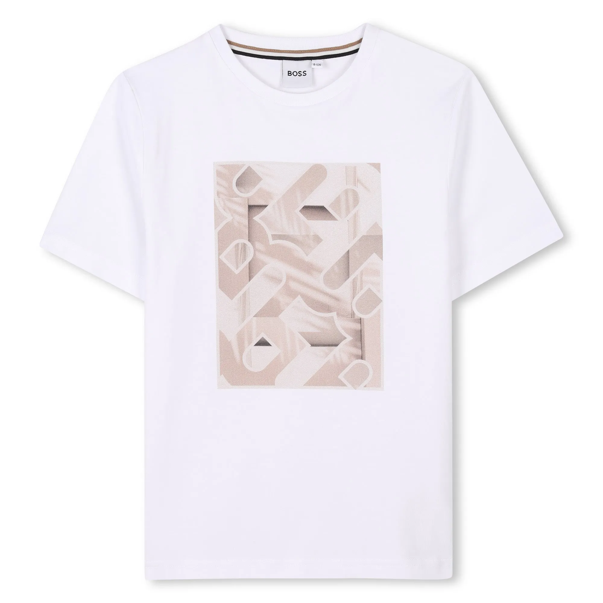 Jungen Weißes Kurzarm T-Shirt
