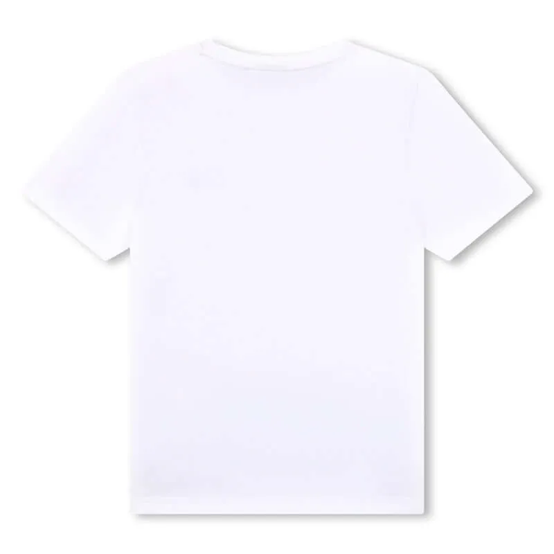 Jungen Weißes Kurzarm T-Shirt