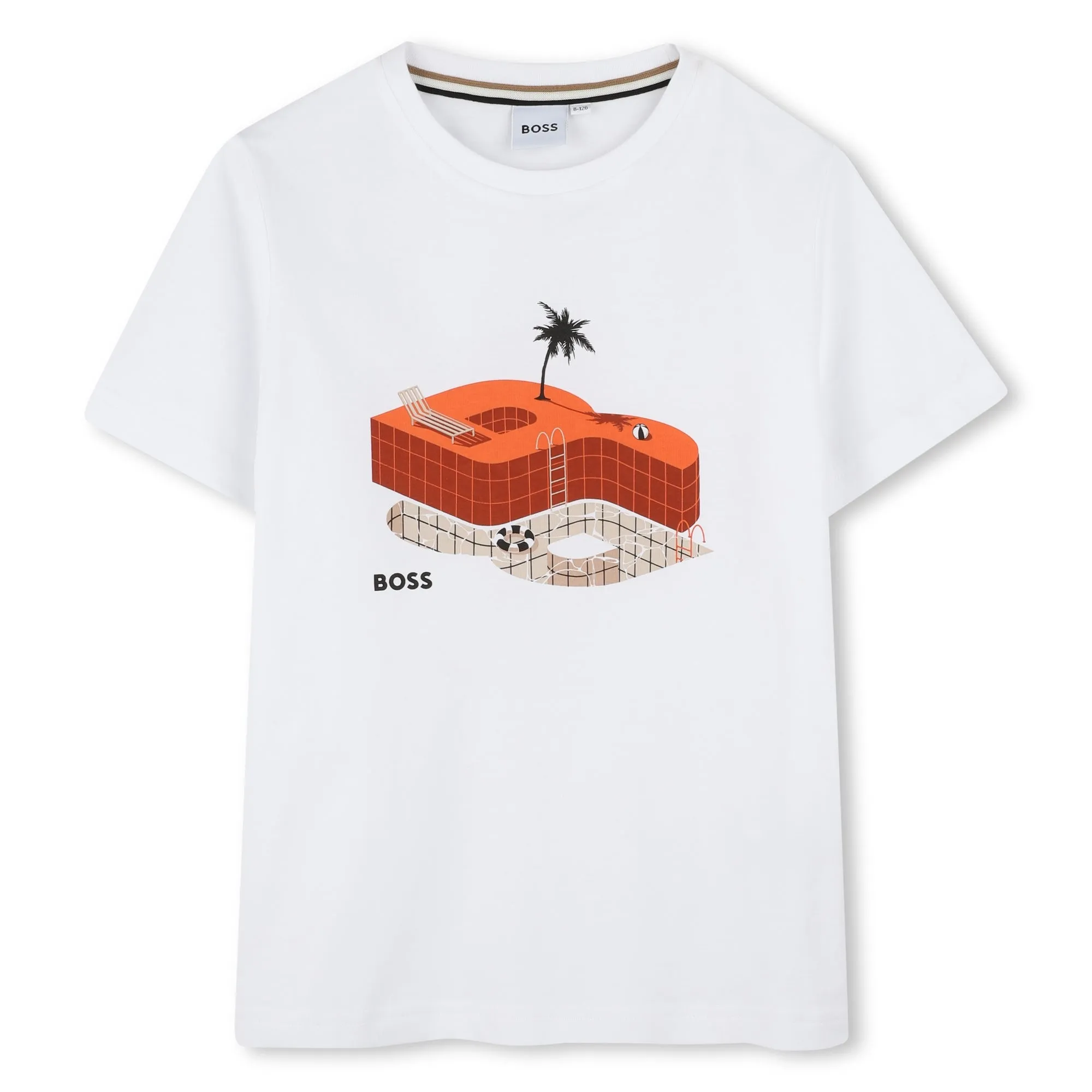 Jungen Weiß Kurzarm T-Shirt