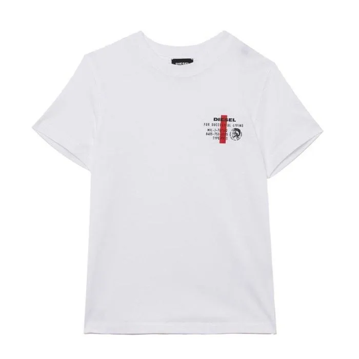Jungen Weißes 'Successful Living' T-Shirt