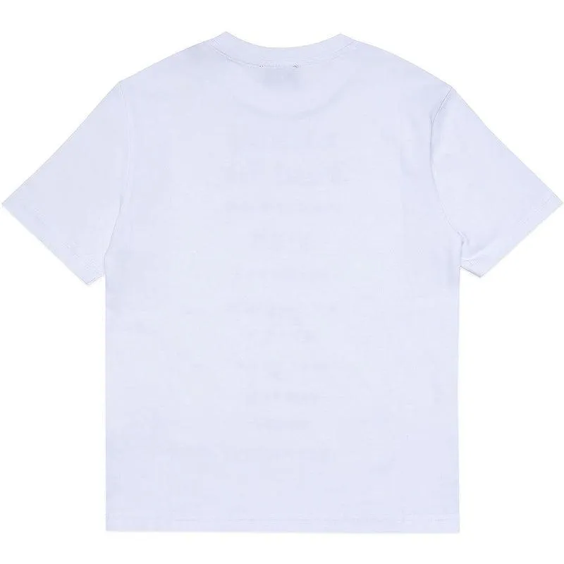 Jungen Weißes Text T-Shirt