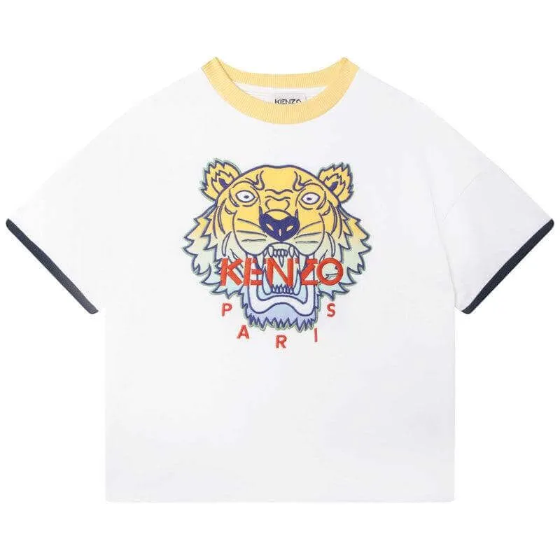 Jungen T-Shirt mit Weißer Tiger-Logo