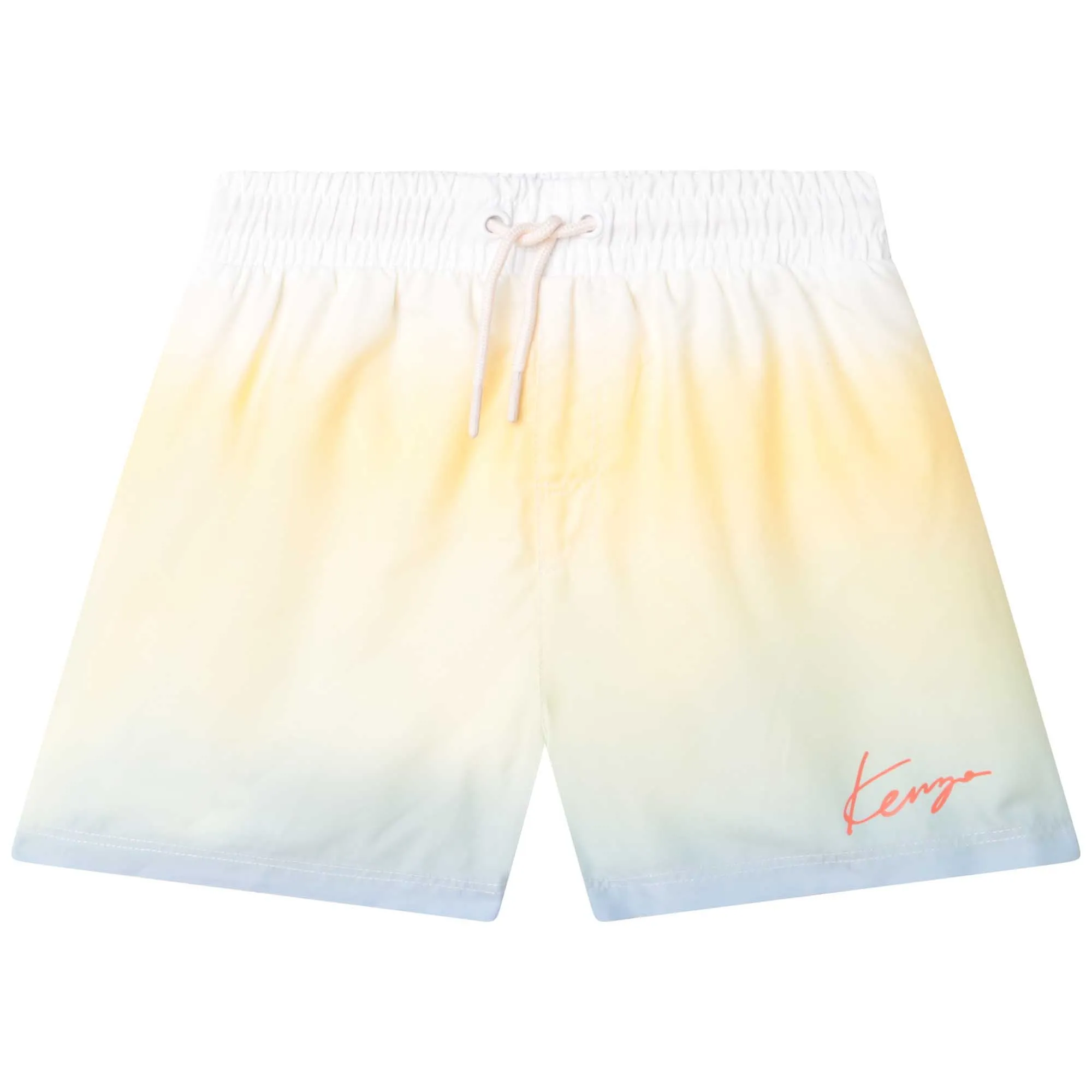 Jungen Badehorts in Gelb und Blau