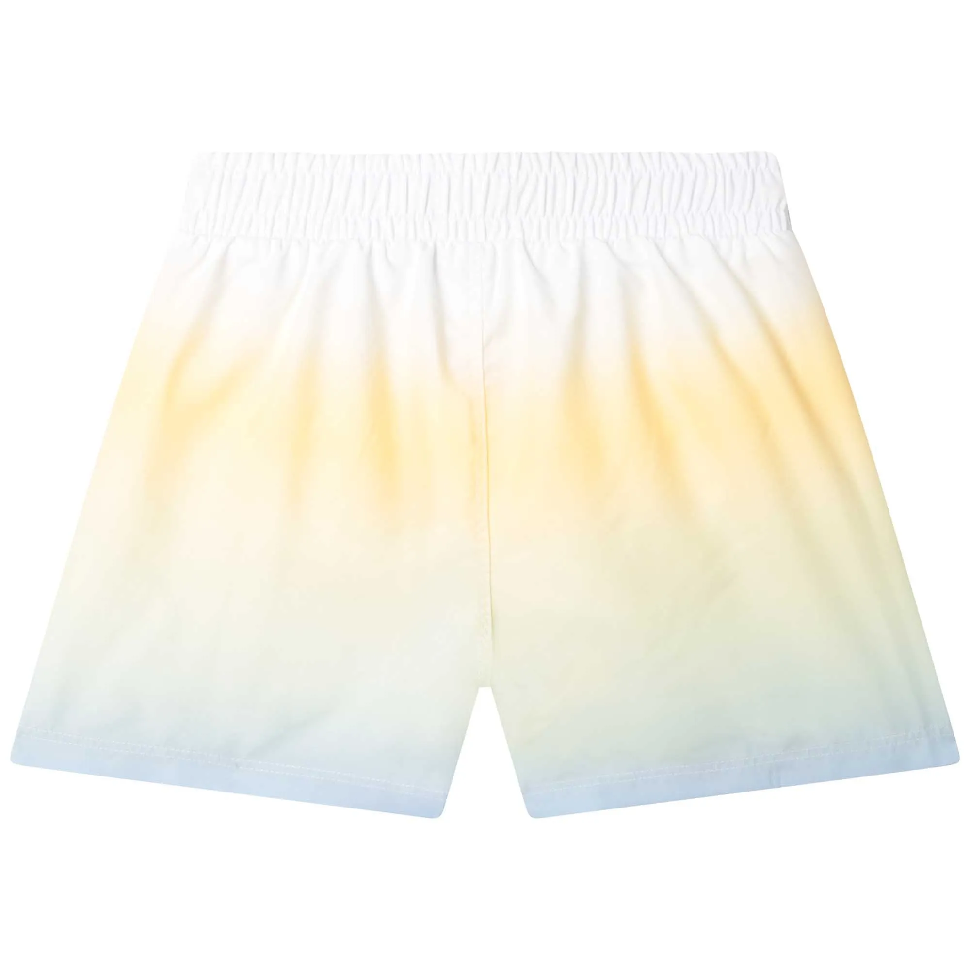 Jungen Badehorts in Gelb und Blau