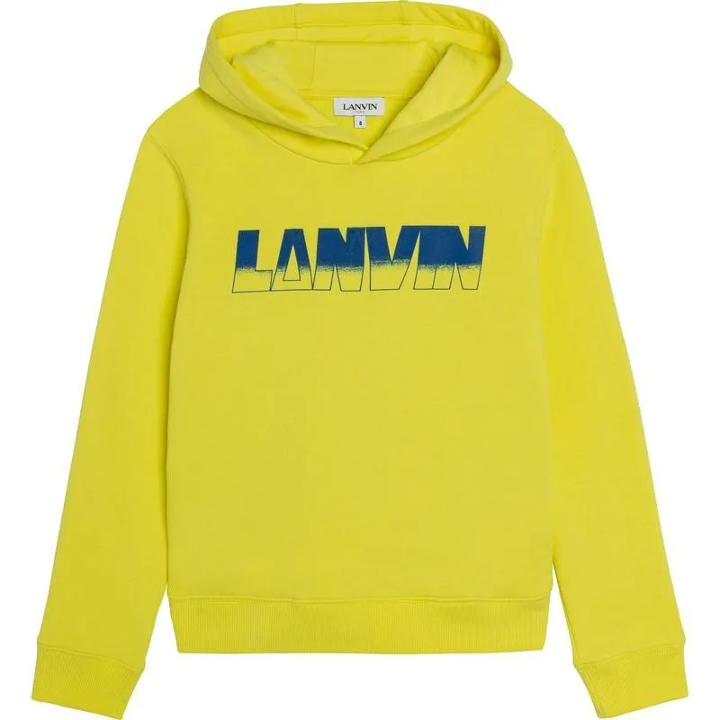Jungen Gelb / Blaues Logo Hoodie